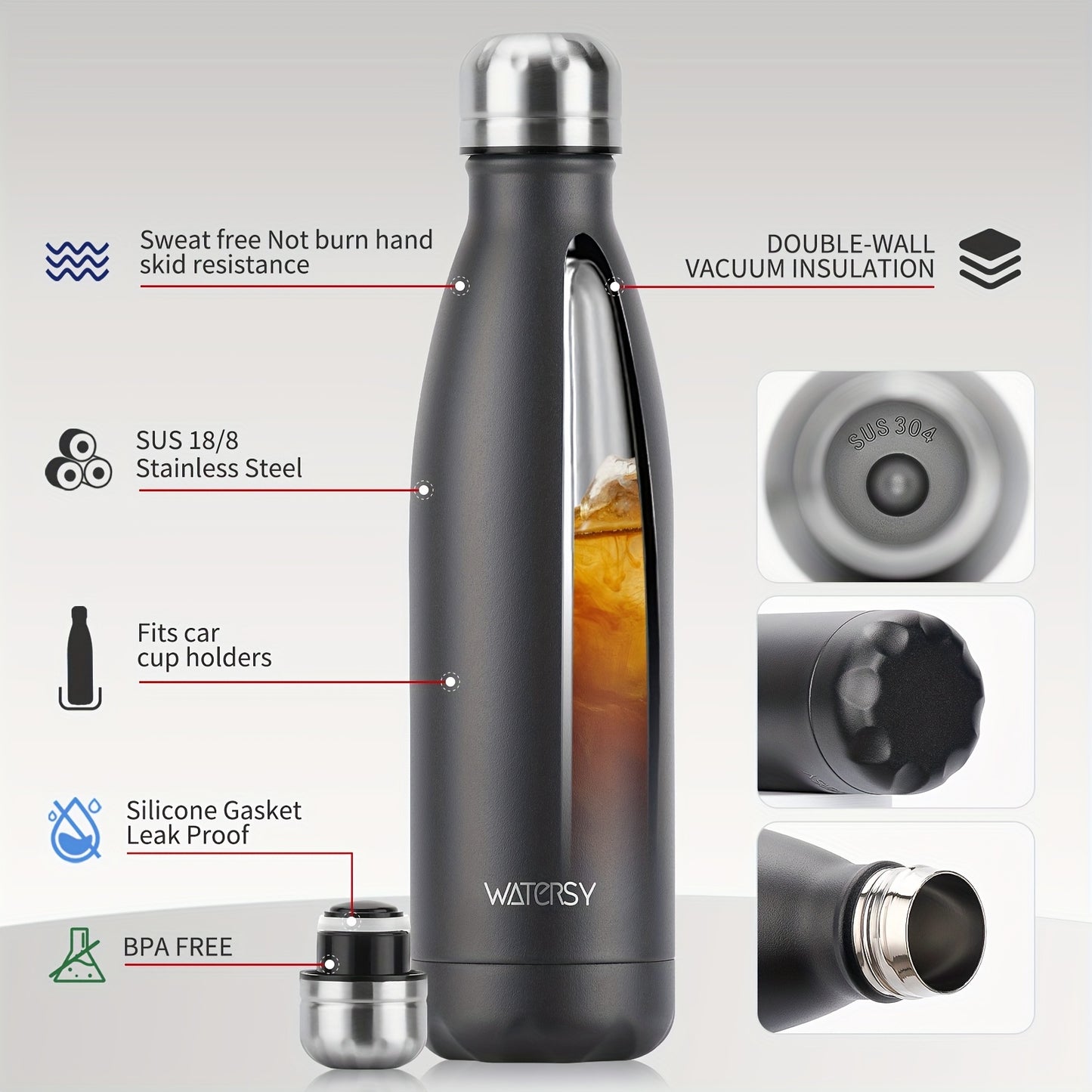 Garrafa Térmica WATERSY 500ml – Mini Brisa