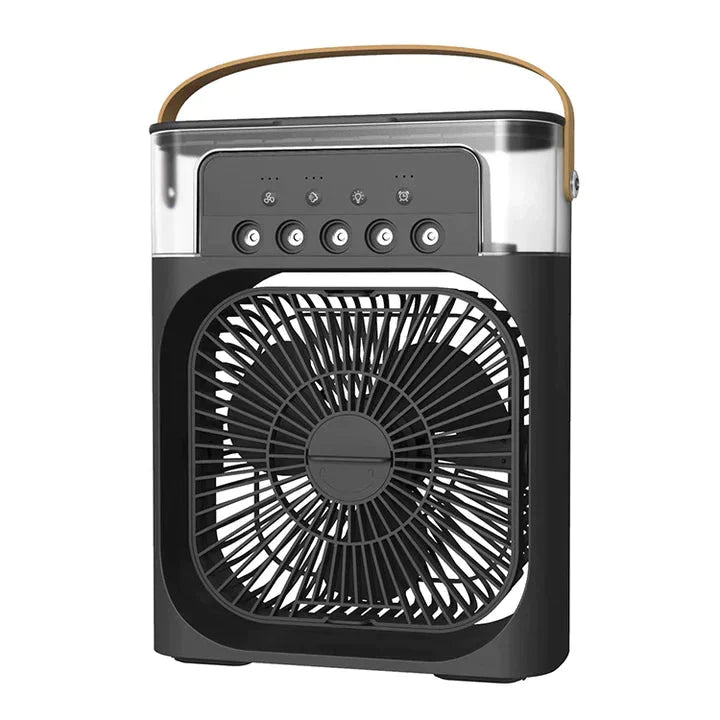 Mini Brisa Ventilador Portátil 3 em 1: Umidificador, Ar Condicionado e Luz LED